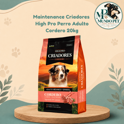 Maintenance criadores high pro cordero 20kg Criadores High Pro Adulto 20kg