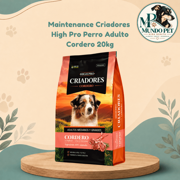 Criadores High Pro Adulto 20kg