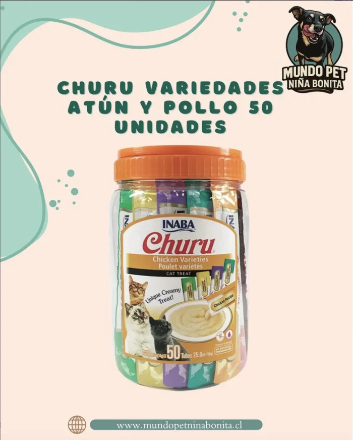 Churu gato variedades atún y pollo 50 unidades