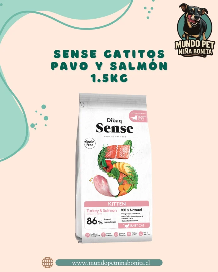 Sense gatitos 1.5kg Sense gatitos pavo y salmón 1.5kg