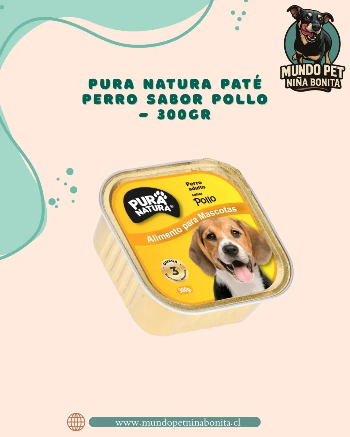 Pura natura paté pollo 400g Pura Natura paté sabor pollo - 300g