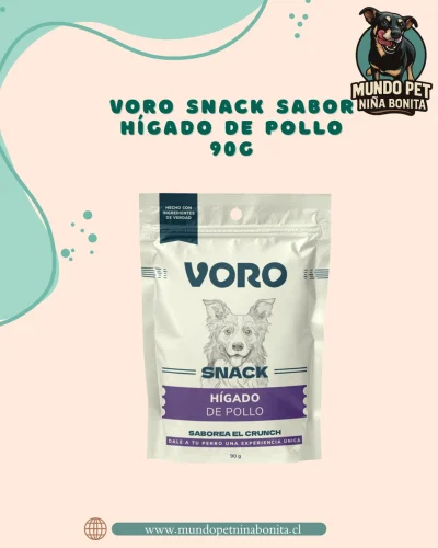 Voro snack sabor hígado de pollo 90g