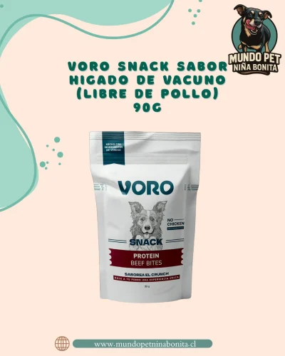 Voro snack sabor hígado de vacuno - libre de pollo - 90g