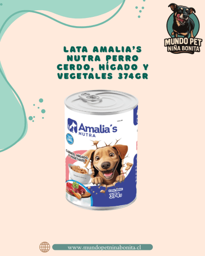 Fawna Adulto Raza mediana y grande (44) Lata amalia's nutra perro 374g - cerdo, hígado y vegetales