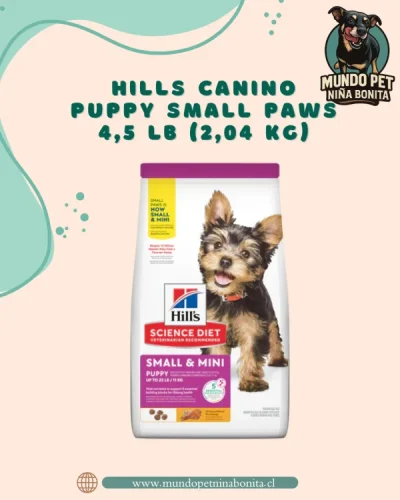 Hills canino puppy small paws 4,5 lb (2,04 kg)