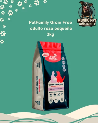 PetFamily Foods Grain Free Razas Pequeñas 3kg
