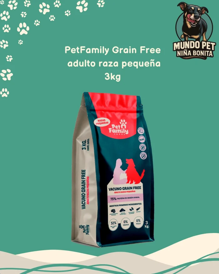 PetFamily Foods Grain Free Razas Pequeñas 3kg