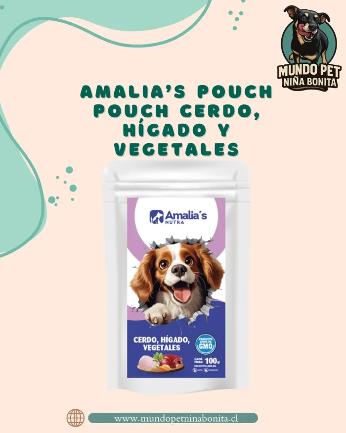 cerdo, higado y vegetales Amalia's pouch cerdo, hígado y vegetales - 100g