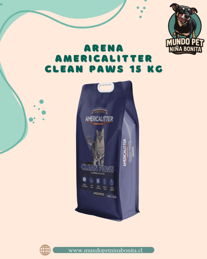 Arena America litter clean paws - 15 y 7kg