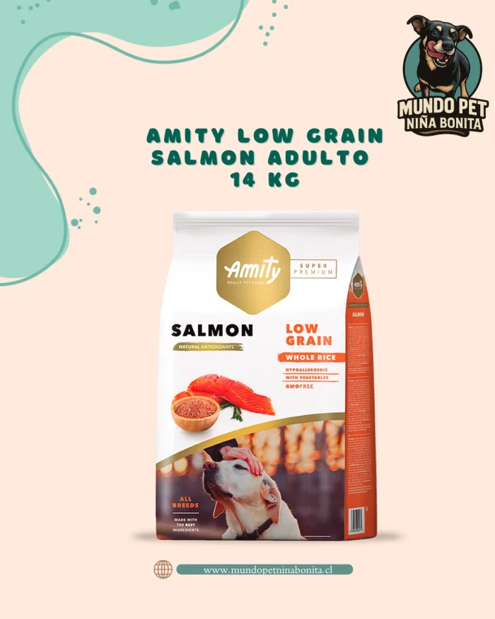 Amity low grain salmon adulto 14 kg