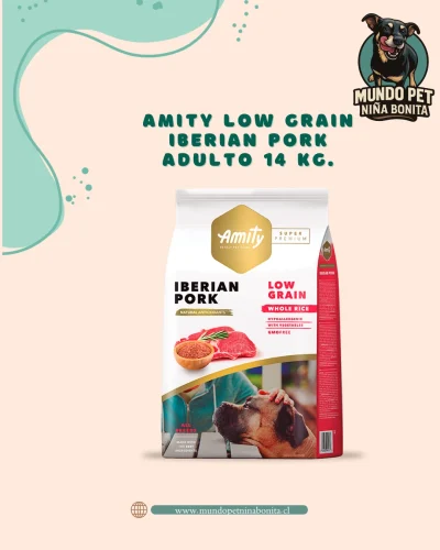 Amity low grain iberian pork adulto 14 kg