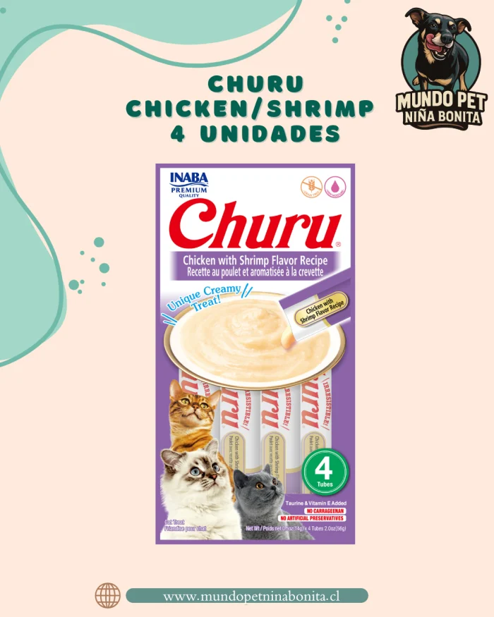 Churu Chicken/Shrimp – 4 unidades