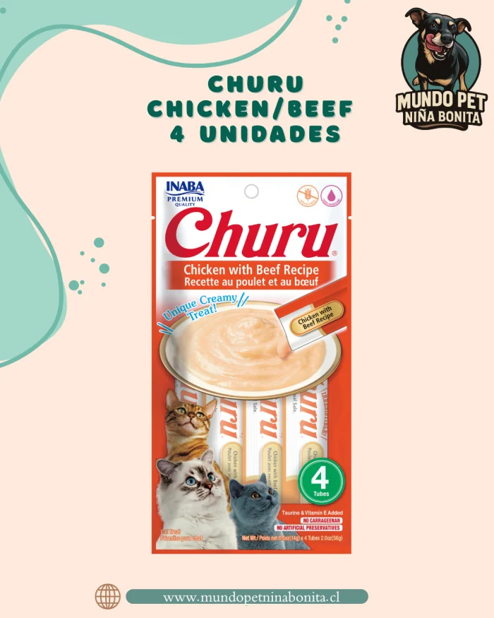 churu chicken/beef - 4 unidades