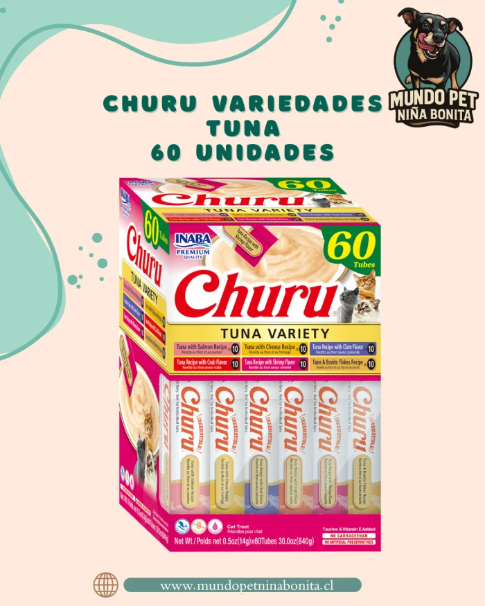 Churu variety tuna - 14gr/ 60 unidades