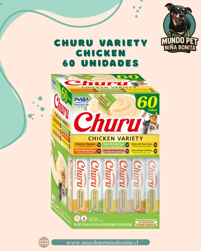 Churu variety chicken - 60 unidades