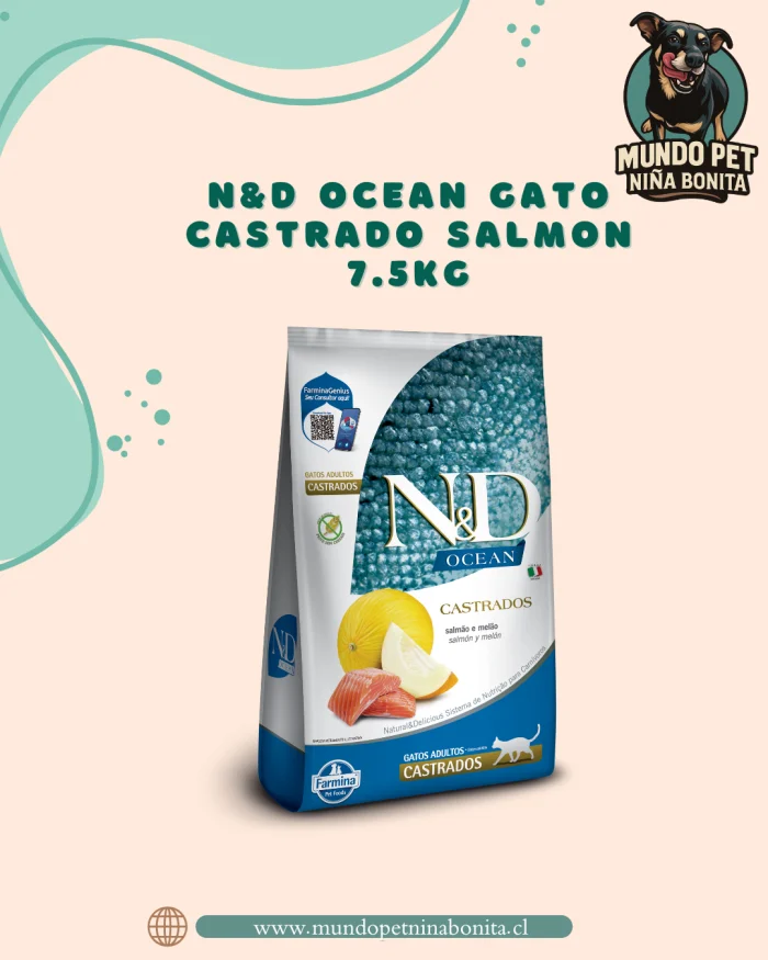 Ocean Salmón N&D ocean gato castrado salmon 7.5kg