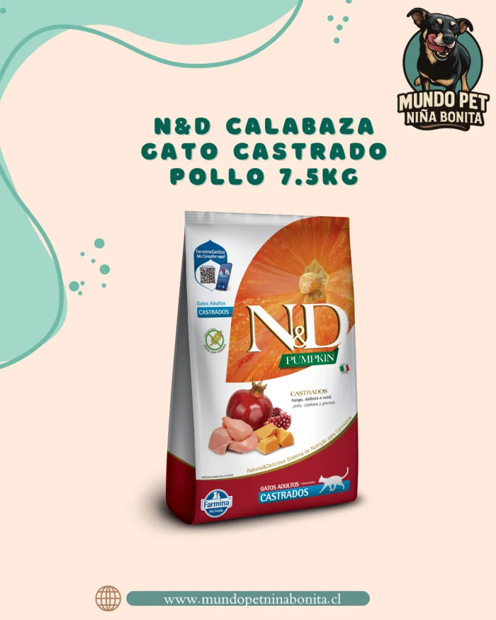 N&D calabaza gato castrado pollo 7.5kg