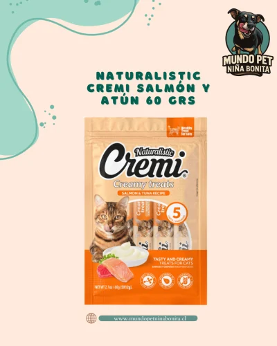 Naturalistic Cremi salmón y atún 60 Grs