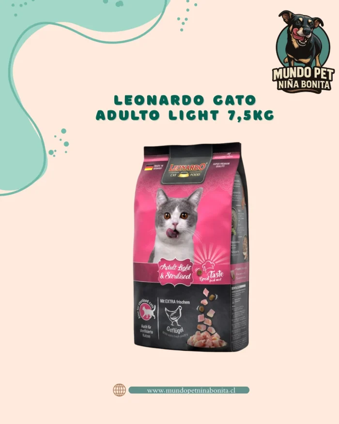 Leonardo Gato Adulto Light 7,5Kg