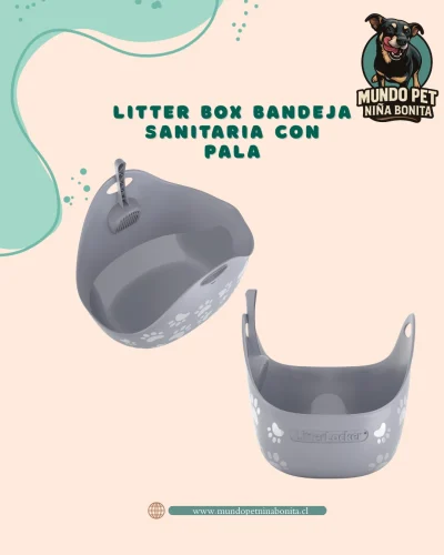 Litter Box – Bandeja Sanitaria con Pala