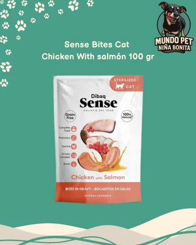 Sense Bites Cat Chicken With Salmón 100g