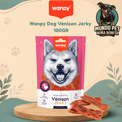 Wanpy Dog Venison Jerky 100GR Wanpy Jerky Venison 100 grs