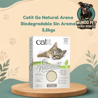 Catit Go Natural Arena Biodegradable Sin Aroma 5,6 kg