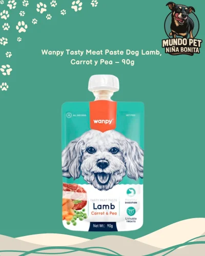 Wanpy Tasty Meat Paste Lamb + Carrot & Pea 90 g