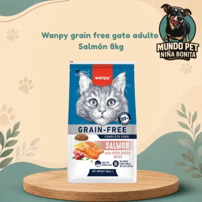 Wanpy gato adulto salmón 8kg grain free Wanpy Grain Free Gato Adulto Salmón 8kg