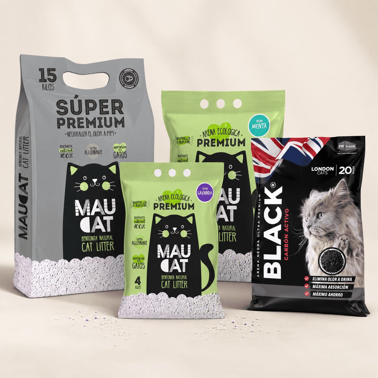 Arenas para gatos