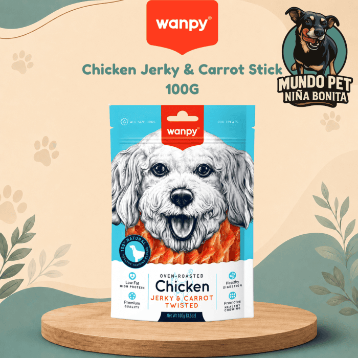 PetFamily cerdo nórdico todas las razas 15kg (1) Chicken Jerky & Carrot Stick 100G