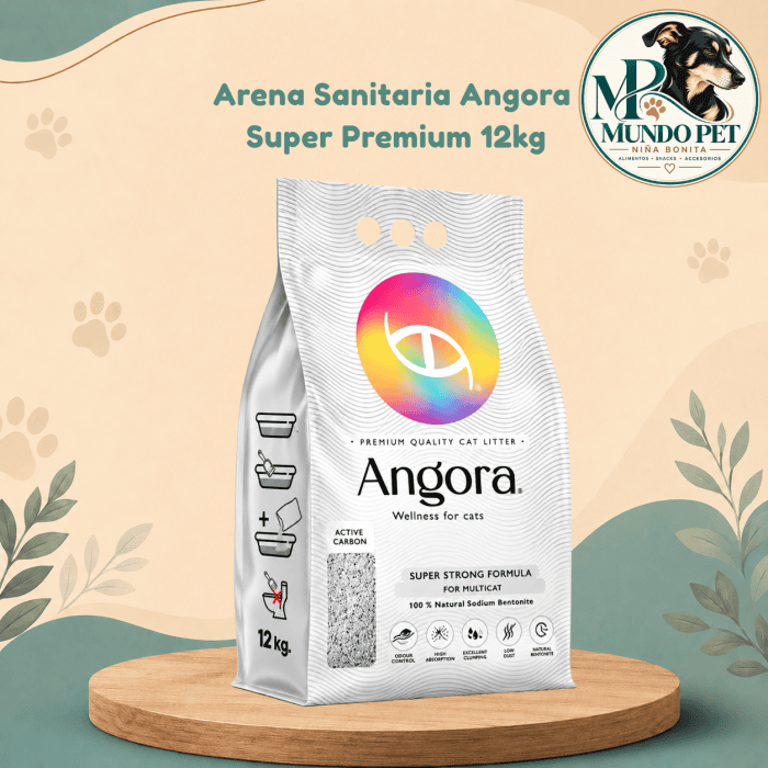 Arena Sanitaria Angora Super Premium 12kg Arena Sanitaria Angora Super Premium 12 kg
