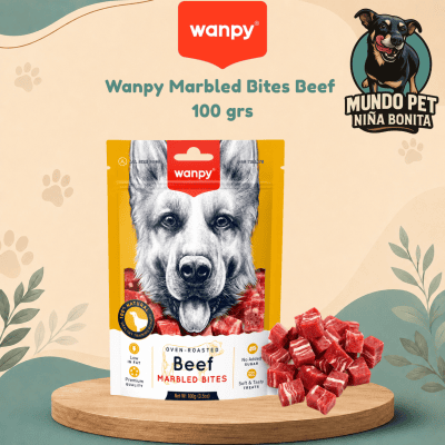 Wanpy Marbled Bites Beef 100 grs Wanpy Marbled Bites Beef 100 grs