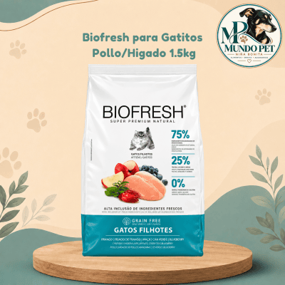 Biofresh para Gatitos Pollo/Higado 1.5kg Biofresh para Gatitos Pollo e Hígado 1,5 kg