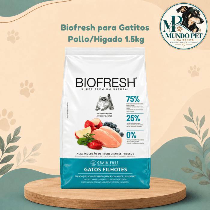 Biofresh para Gatitos Pollo e Hígado 1,5 kg