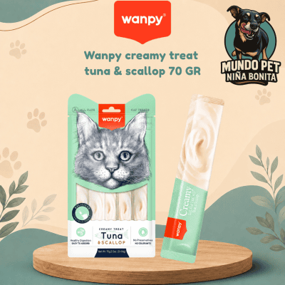 Wanpy creamy treat tuna & scallop 70 GR Wanpy creamy treat tuna & scallop 70 GR
