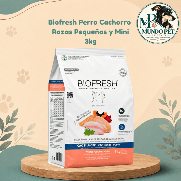 Biofresh Perro Cachorro Razas Pequeñas y Mini 3kg