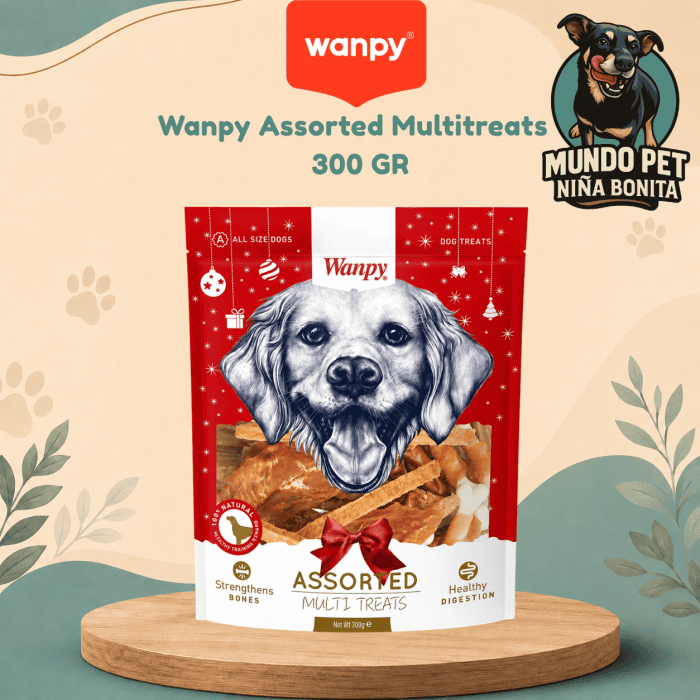 Wanpy Assorted Multitreats 300 GR Wanpy Assorted Multi Treats 300G