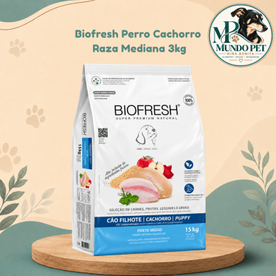 Biofresh Perro Cachorro Raza Mediana 3kg Biofresh Perro Cachorro Raza Mediana 3kg